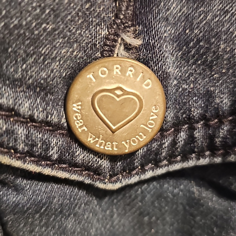 Torrid Blue Denim Jean Jacket Size 00 - Picture 4 of 8